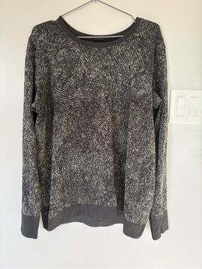Lululemon Swiftly Breathe Long Sleeve - Grey/Black Abstract Print